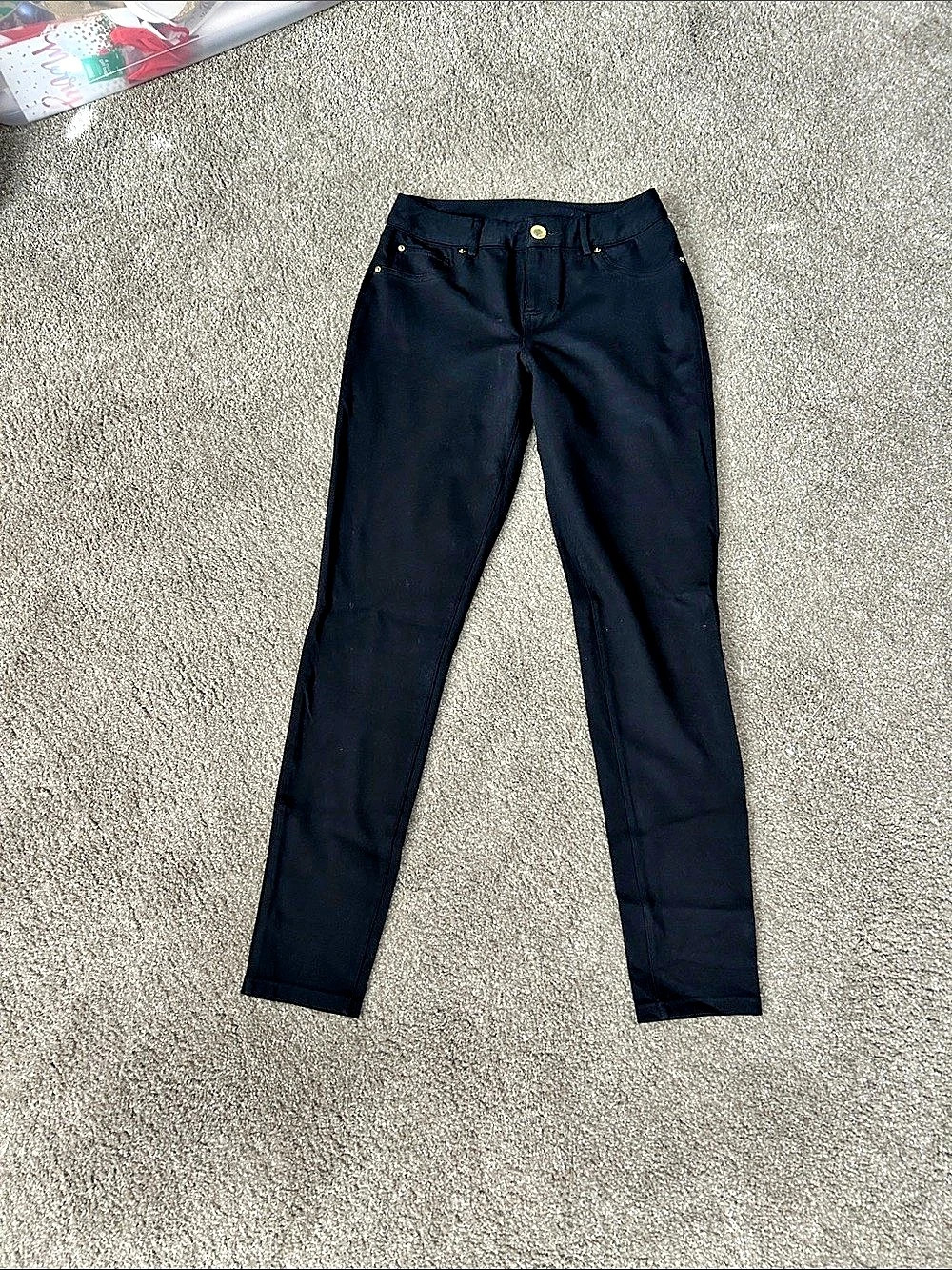 INC International Concepts Strech Skinny Pants Black Size 4